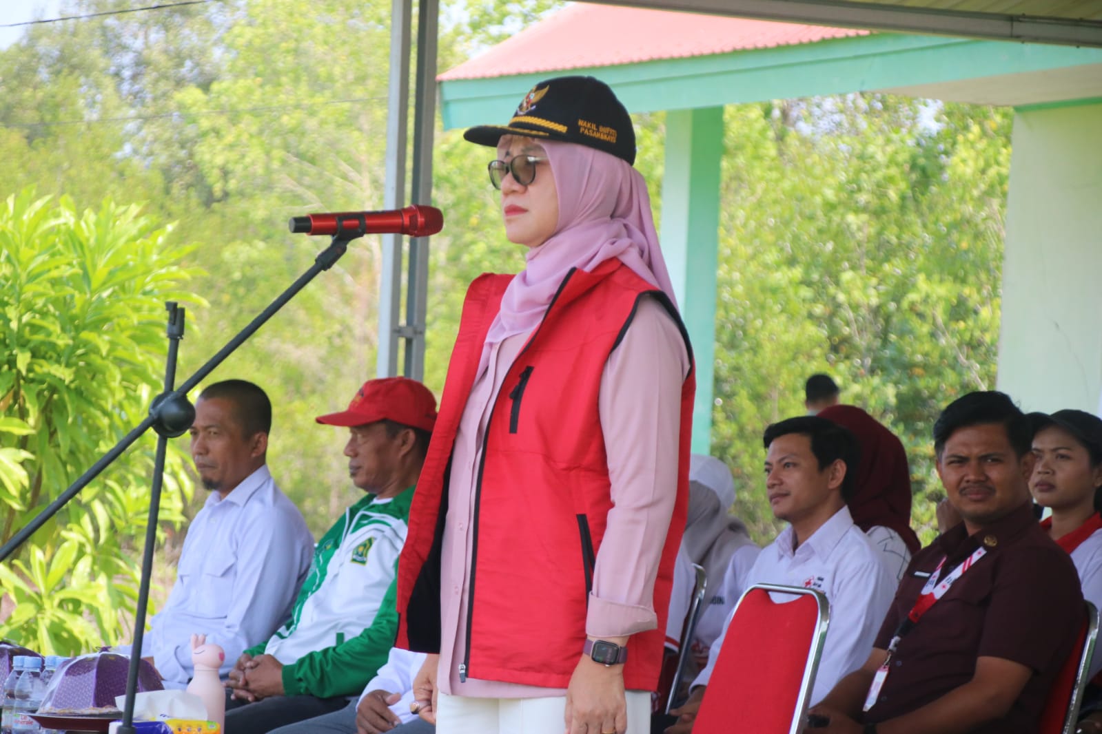Wakil Bupati Pasangkayu, Membuka Kegiatan Diklatsar Gabungan Palang Merah Remaja (PMR)